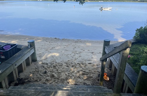 Monomoscoy Island Cottage | Waterfront , Private family beach and dock. Incredible sunsets!