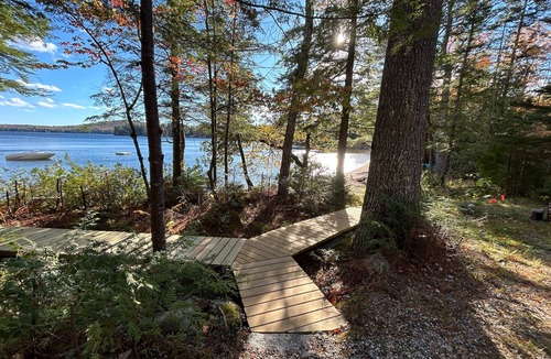 Otis Cabin | Welcoming 4-bedroom lake front cabin in charming Otis on Beech Hill Pond.