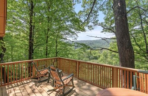 Johnson House | Whimsical Vermont Cabin with Hot Tub & Mountain Views