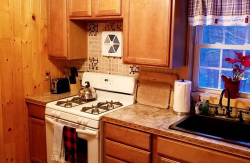 Bath Cabin | White Mountains Family Adventure: Secluded Cabin with Hot Tub Getaway