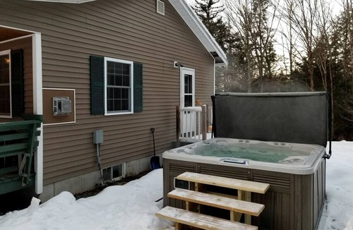 Bath Cabin | White Mountains Family Adventure: Secluded Cabin with Hot Tub Getaway