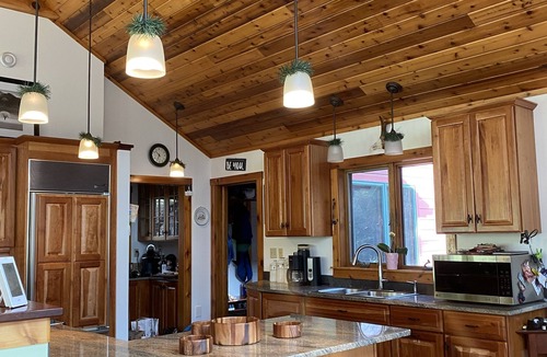 Wilmington House | Whiteface Retreat on West Branch Ausable River. See Whiteface Mtn from our deck
