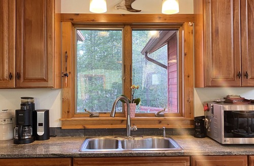 Wilmington House | Whiteface Retreat on West Branch Ausable River. See Whiteface Mtn from our deck