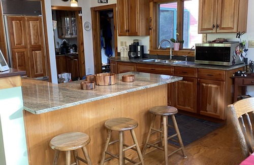 Wilmington House | Whiteface Retreat on West Branch Ausable River. See Whiteface Mtn from our deck