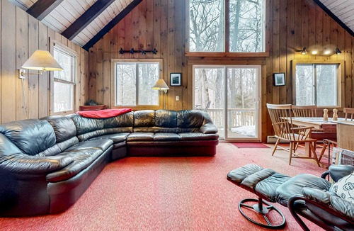 Birch Hill House | Wilderness abode with a wood-burning fireplace, deck, and grill - near skiing