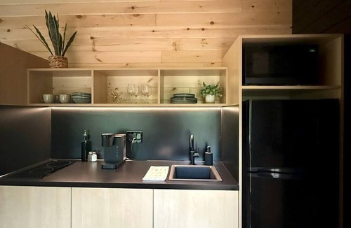 Quakertown Cabin | Willow: Modern Eco-Pod Retreat in Pennsylvania Forest in a Tiny Cabin with Scenic Views