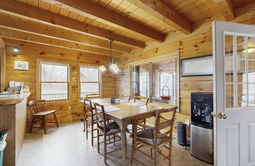 Sebec Cabin | Wonderful Lakefront Gem W/Free WiFi, Dock, Private Beach, Kayaks, Canoe & More