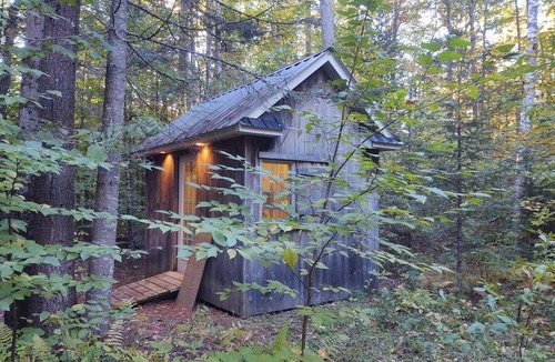 Warren Cottage | Wooded Mountain Getaway 2-bedroom bunkhouse with AC in Warren, NH