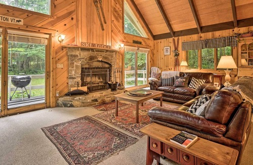 Wardsboro Cabin | Woodsy Cabin w/ Fire Pit ~ 8 Mi to Mount Snow