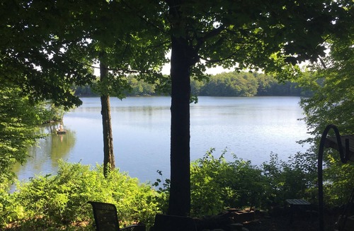 Bliss RV Rental | Woodsy campground lake trails Pool, Hot tub, showers play ground beach fire pit