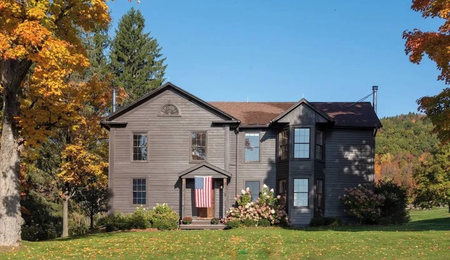 1820s Farmhouse with 182 private acres with a spring fed swimming pond.