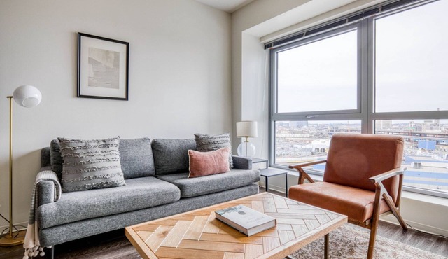 Airy East Cambridge 1BR w/W/D & Gym, nr Lechmere T, by Blueground