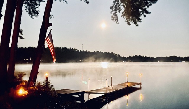 BEAUTIFUL LAKEFRONT RETREAT ON PRIVATE 1 ACRE LOT ON CRYSTAL LAKE IN GRAY, MAINE