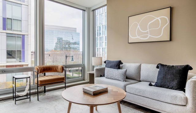 Bright East Cambridge 1BR w/Gym & W/D, nr Lechmere T, by Blueground