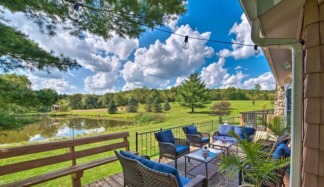 Catskills Farmhouse Getaway w/ Private Pond