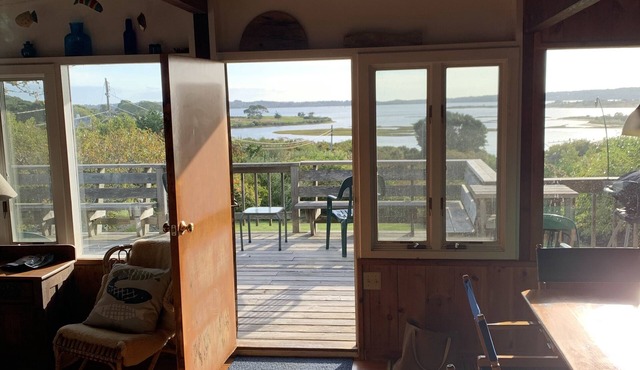 Classic Vineyard Summer Cottage; Private Waterfront Access; Menemsha Pond Views.