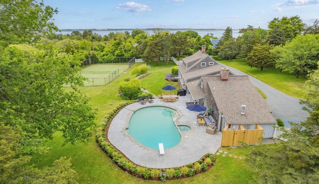 Coastal Estate With Heated Pool and Tennis!