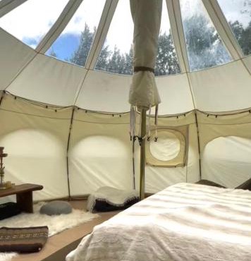 Cozy Glamping Tent with Sauna