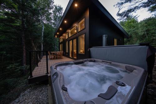 Cozy Luxury Cabin w Hot Tub, Fire Pit, King Bed