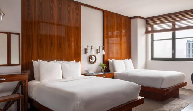 Deluxe Double Double, Hotel Hugo, Rooftop Bar, Near Hudson Square - 2 Units