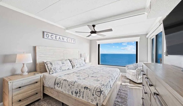 Designer Oceanfront Condo | Pool, Hot Tub & Deck