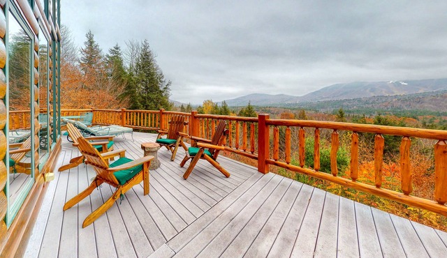 Dog-Friendly Lodge w/ 180-Degree Mountain View, Large Deck, & PetSafe Dog Fence