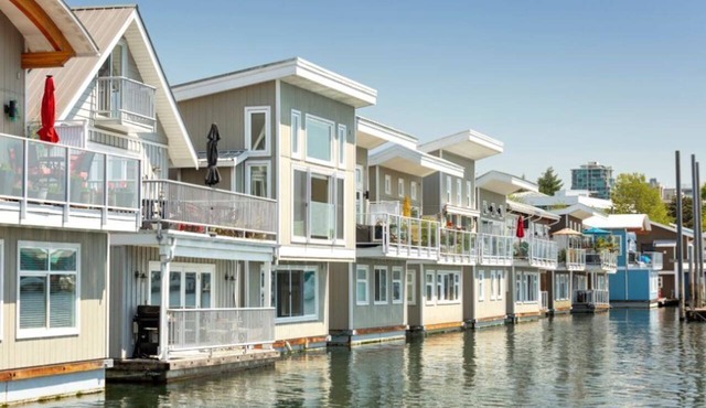 Encounter Paradise at The Oceans Edge in a High-End Floating Home! Pets welcome. in North Vancouver