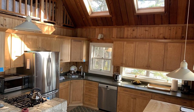 “Escape” to a Waterfront Artist’s Home on Secluded Evergreen Point, Taunton Bay in Sullivan
