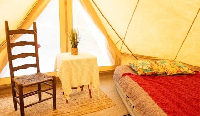 Family Bell Tent Taino Woods 15 mins to Bethel Woods Concerts, Glamping Sleeps 8