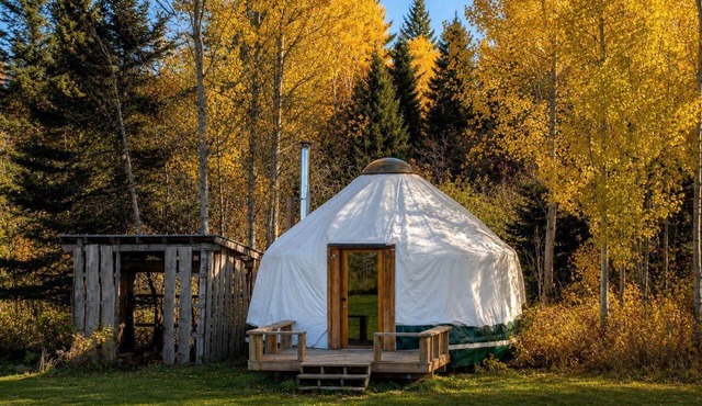 Impressive Yurt with Wood-Burning Stove Ideal for Camping near North Bay