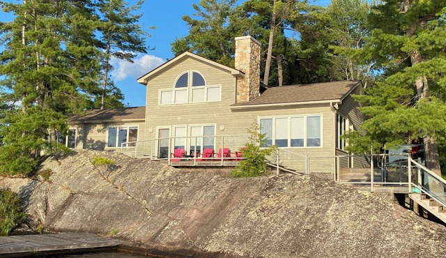 Juniper Island on Stoney Lake. West facing. Very close to tennis, sailing, golf.