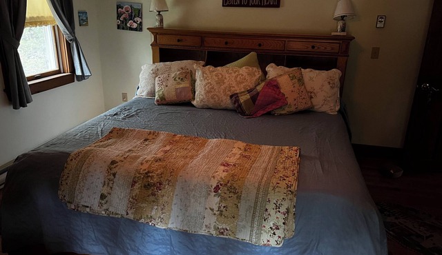 King two room efficency, private bath, one free parking spot,