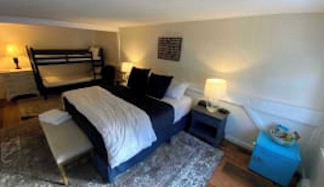 King with Bunk Bed- 2nd floor in Historic Inn