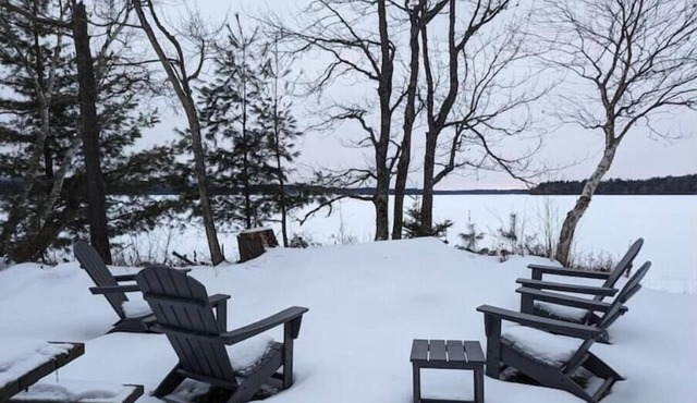 Lakefront Home and Boathouse on Lake Clear