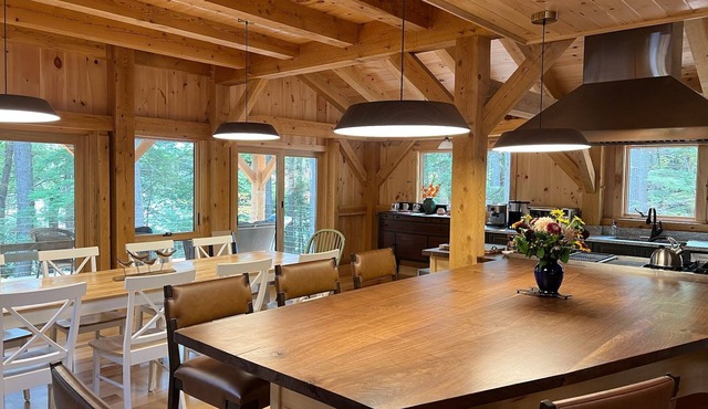 LAST MINUTE CANCELLATION! Beautiful post & beam, 6 bedroom lakefront home.