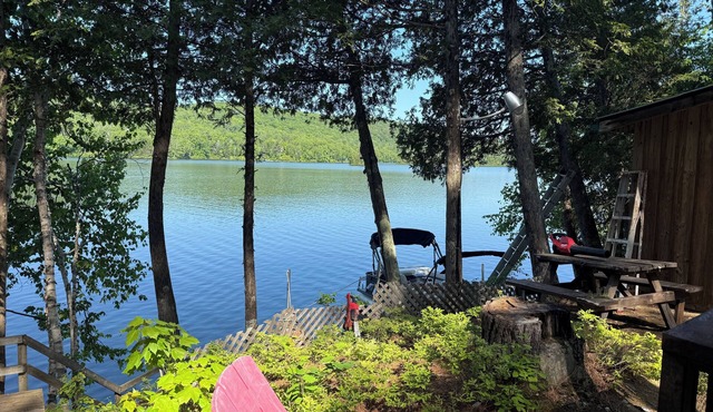 Log cabin, a haven of peace. Guaranteed privacy right on the water's edge