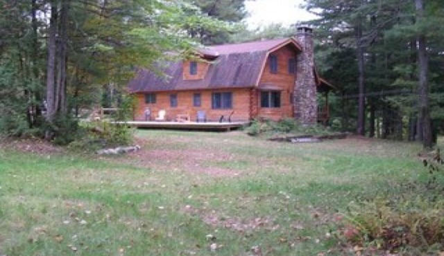 Lovely log home on the AuSable River in the High Peaks region of the Adirondacks