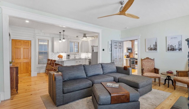 Luxury 3BR, 2 Full + 2 Half Baths/Walk to Elmwood/Garage/EV Charger/AC