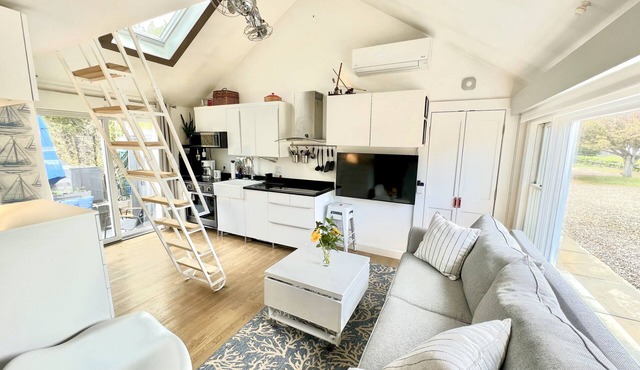 Modern East End Loft - Private Beach, In-Ground Pool Access, & Hot Tub!