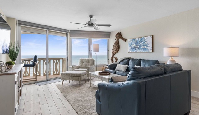 New! Direct Oceanfront Penthouse Paradise. in Ormond Beach