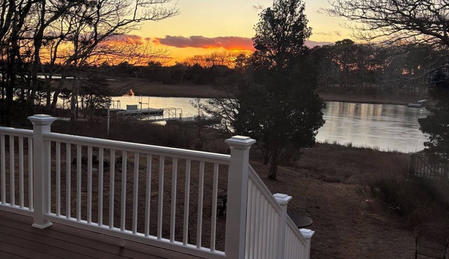 New to the market 4BR Cape Cod charmer on Hamblin Pond w Waquoit Bay views