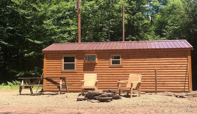 Pennsylvania Glamping Destination for Nature Getaways for Four in Charming Log Cabin