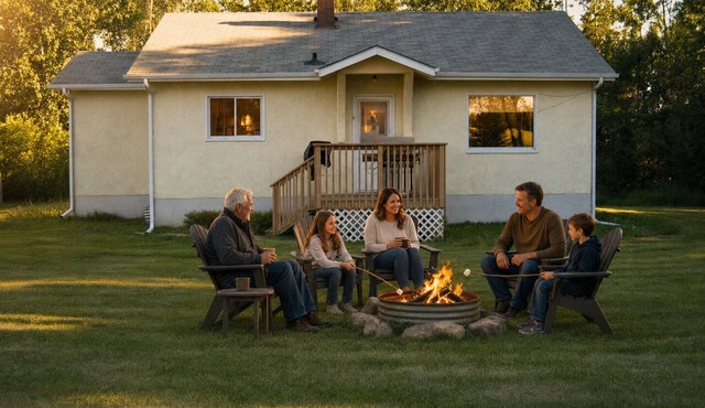 Private 3.5-Acre Athabasca Farmhouse Stay | Family Campfires, ATVs & Snowmobiles in Athabasca County