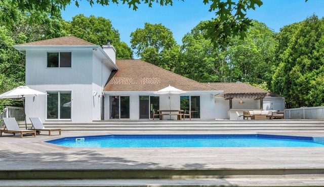 Private 5BR East Quogue Retreat with Heated Pool, Gym, & Outdoor Entertaining