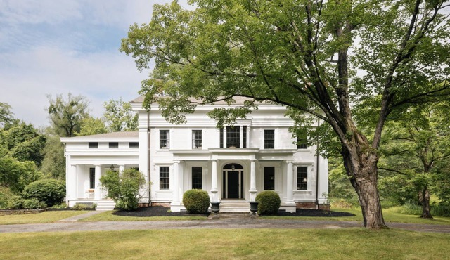 Private historic Hudson home on 20 acres with pool