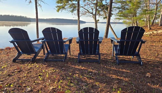 Private Oceanfront, birds, eagles, fire pit, near Acadia at Schoodic Point!