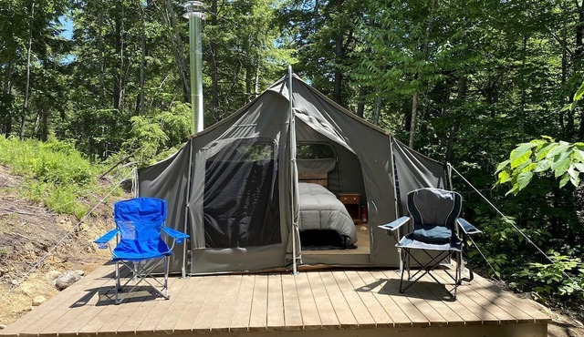 Reconnect with Nature at this Glamping Tent in East Wakefield, New Hampshire
