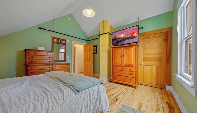 Relax at this updated Victorian farmhouse near the Saco River in Southern Maine. Featuring 3 bedrooms, a game room, river access nearby, outdoor space, and easy access to beaches, hiking, golf, and downtown attractions. Your Dog stays FREE!
