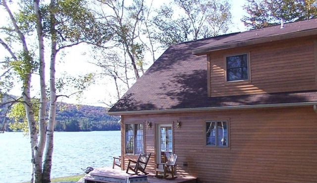 Relax in Peace at this Beautiful Island Pond Lakeside Chalet
