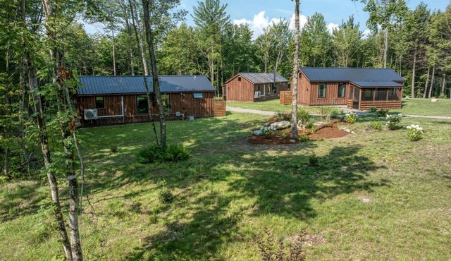 Scenic Scandinavian Retreat with Ski-In/Out Trail Access Near Stowe, Wolcott, Vermont